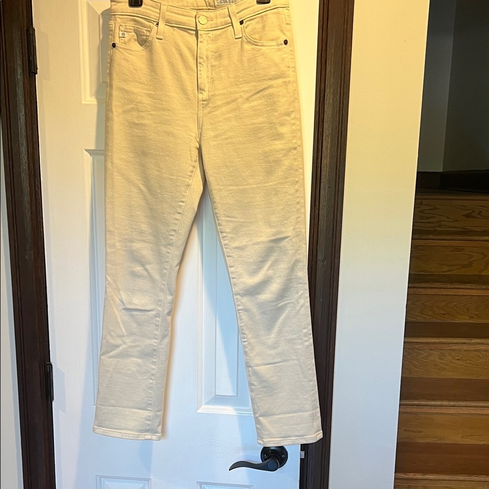 Ag Adriano Goldschmied Ankle Jeans in Cream